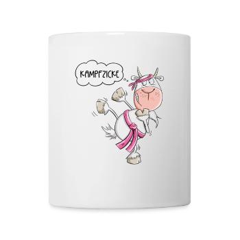 Karate Ziege Kampfsport Spruch - Tasse - Weiß - Vorne