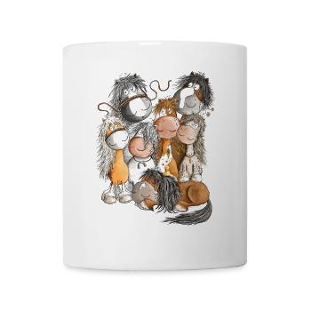 Horse Pile Horses Team Herd Horse - Mug - white - Front
