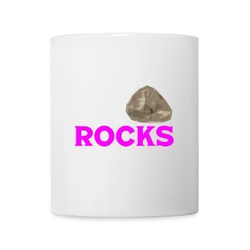 Cette fille s’arrête pour les roches géologue géologique - Mug blanc - blanc - Devant