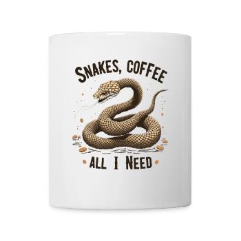Funny Snake Art Snake Coffee Reptiles - Mug - white - Front