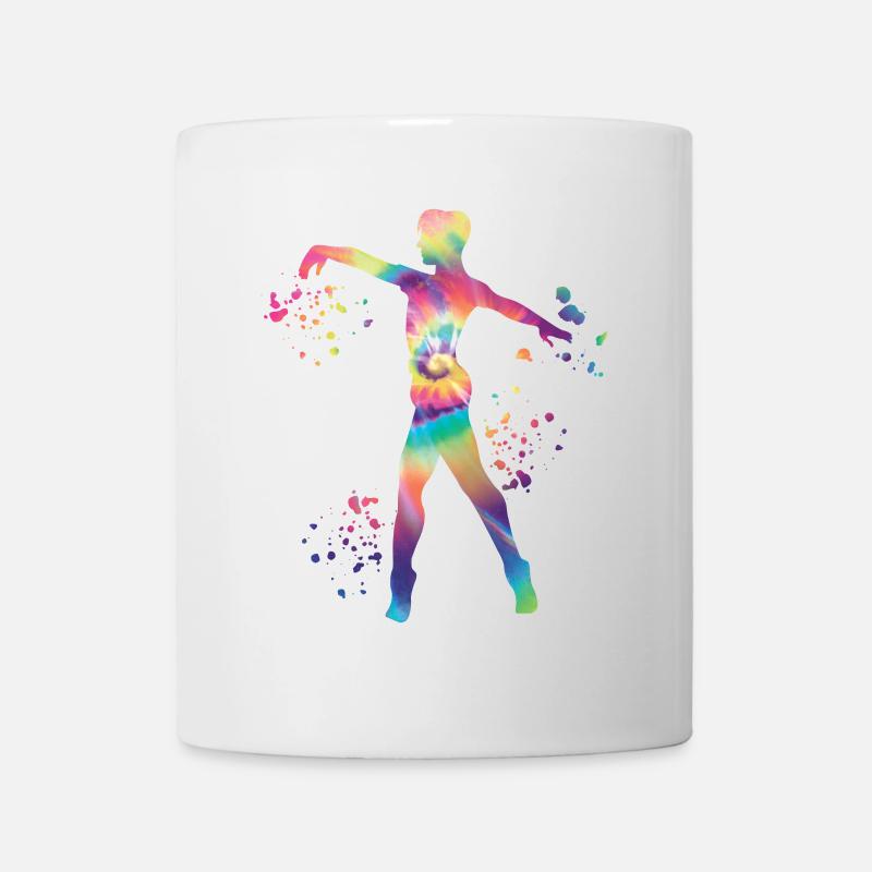 Danseuse de ballet Colorsplash Homme Ballerino - Mug blanc - blanc