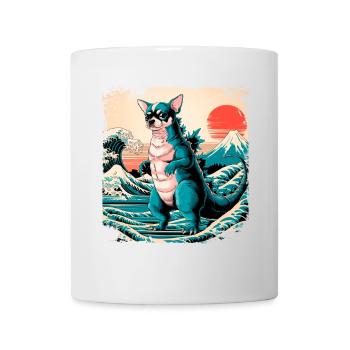 Funny Monster Chihuahua Dogzilla Anime Manga Japan - Mug - white - Front
