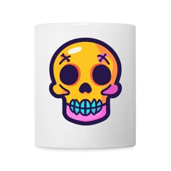 Skull Halloween Symbol Skelett - Tasse - Weiß - Vorne