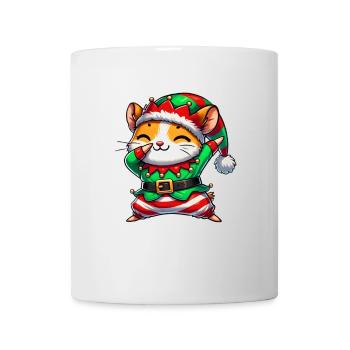 Christmas Hamster Elf Funny Hamster Lover - Mug - white - Front