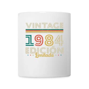 Vinatge 1984 Geburtstagsgeschenk - Tasse - Weiß - Vorne