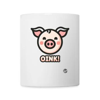Kleines Schweinchen das Oink Schwein - Tasse - Weiß - Vorne