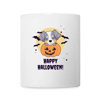 Australian Sheperd in Kürbis süß Happy Halloween - Tasse - Weiß - Vorne