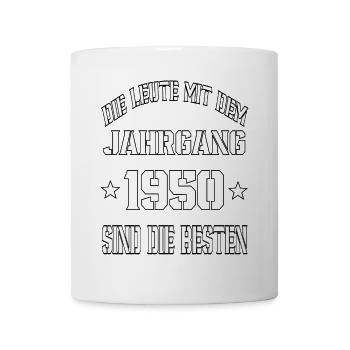 Die Leute mit dem Jahrgang 1950 - Tasse - Weiß - Vorne