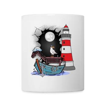 Maritime Seahorse Adventure Sailor Travel Boat - Mug - white - Front