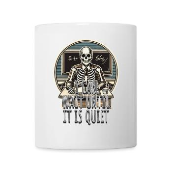 Drôle Enseignant Halloween Sarcasme Dire Design - Mug blanc - blanc - Devant
