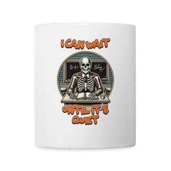 Lustiges Lehrer Design Last Minute Kostüm - Tasse - Weiß - Vorne