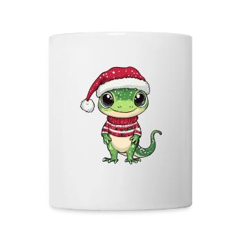 Echse Weihnachten - Tasse - Weiß - Vorne