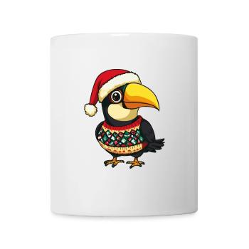 Toucan oiseau Noël - Mug blanc - blanc - Devant