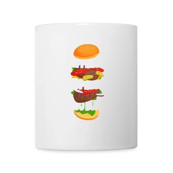 Le bonheur entre deux rouleaux - Mug blanc - blanc - Devant