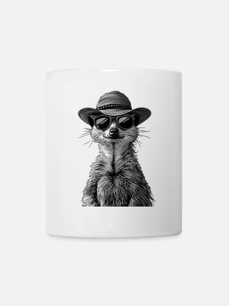 Erdmännchen - Tasse - Weiß