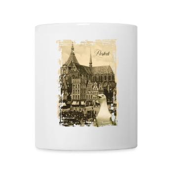 Altes Rostock - Neuer Markt - Tasse - Weiß - Vorne