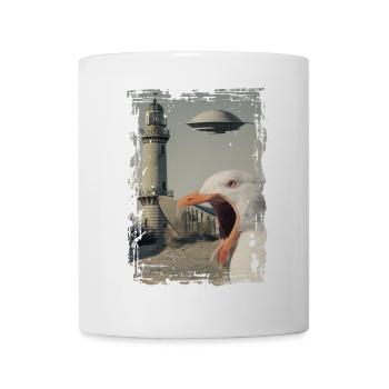 UFO - Seagull - Rostock - Teepot - Warnemünde - Mug - white - Front
