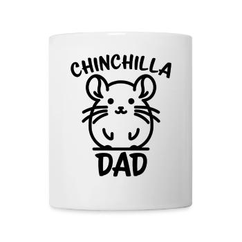 Chinchilla disant papa drôle Chinchilla cadeau - Mug blanc - blanc - Devant