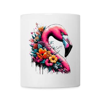 Flamant - Mug blanc - blanc - Devant