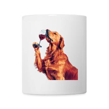 Golden retriever - Mug blanc - blanc - Devant