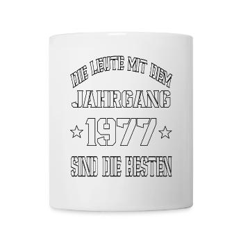Die Leute mit dem Jahrgang 1977 - Tasse - Weiß - Vorne