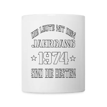 Die Leute mit dem Jahrgang 1974 - Tasse - Weiß - Vorne