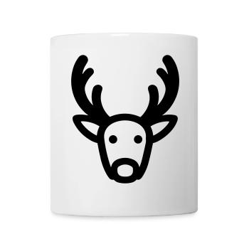 renne de noel - Mug blanc - blanc - Devant