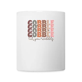 faIss bis du wackelst Thanksgiving Design - Tasse - Weiß - Vorne