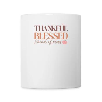 Family Grateful & a Bit Chaotic - Mug - white - Front