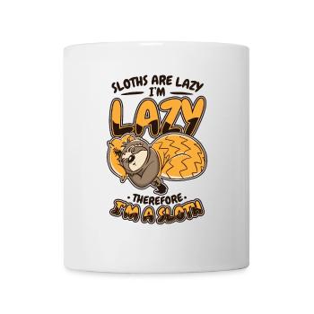 Sloths Are Lazy I'm Lazy Therfore I'm A Sloth - Mug - white - Front