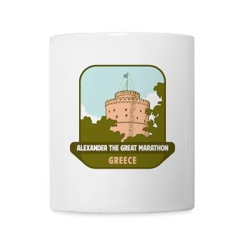 Marathon Alexandre le Grand – Grèce - Mug blanc - blanc - Devant