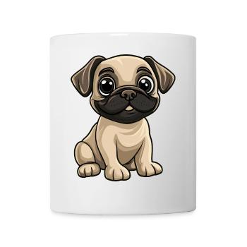 Bullmastiff Dog Comic Cute - Mug - white - Front