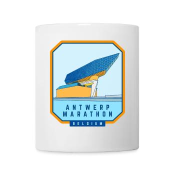 Marathon d’Anvers - Belgique - Mug blanc - blanc - Devant