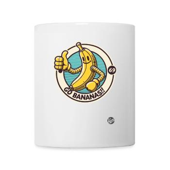 Daumen hoch Retro Cartoon Banane - Tasse - Weiß - Vorne