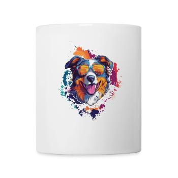 Poussez le style au niveau supérieur avec notre Cool Dog - Mug blanc - blanc - Devant