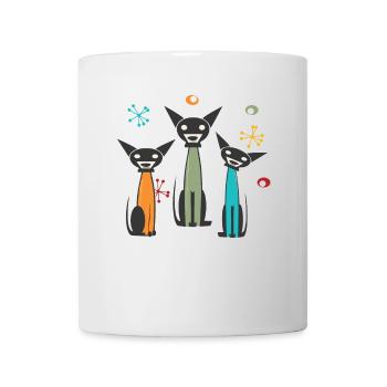 La vie est meilleure avec les chats - Mug blanc - blanc - Devant