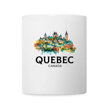 Quebec Canada Montreal, quebec flag - Tasse - Weiß - Vorne