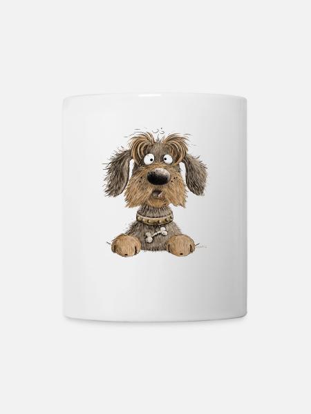 Lustiger Dackel I Dachshund I Rauhaardackel Hund - Tasse - Weiß