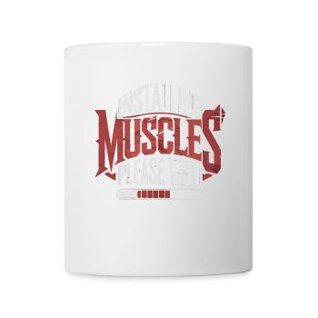 Installing Muscles Workout Fitness Workout Gym - Mug - white - Front