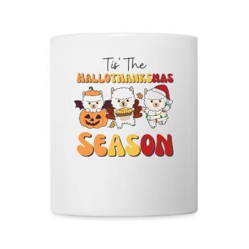 Tis' the Hallothanksmas Season Alpaca - Mug - white - Front