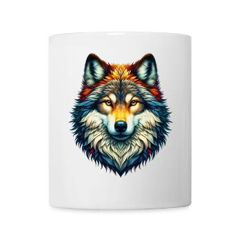 Loup - Mug blanc - blanc - Devant