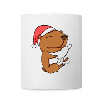 Capybara Capybara Capybaras Noël - Mug blanc - blanc - Devant