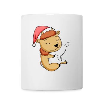 Bison Niedlich Müde Ausschlafen Weihnachten - Tasse - Weiß - Vorne