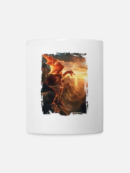 Drachen - Tasse - Weiß