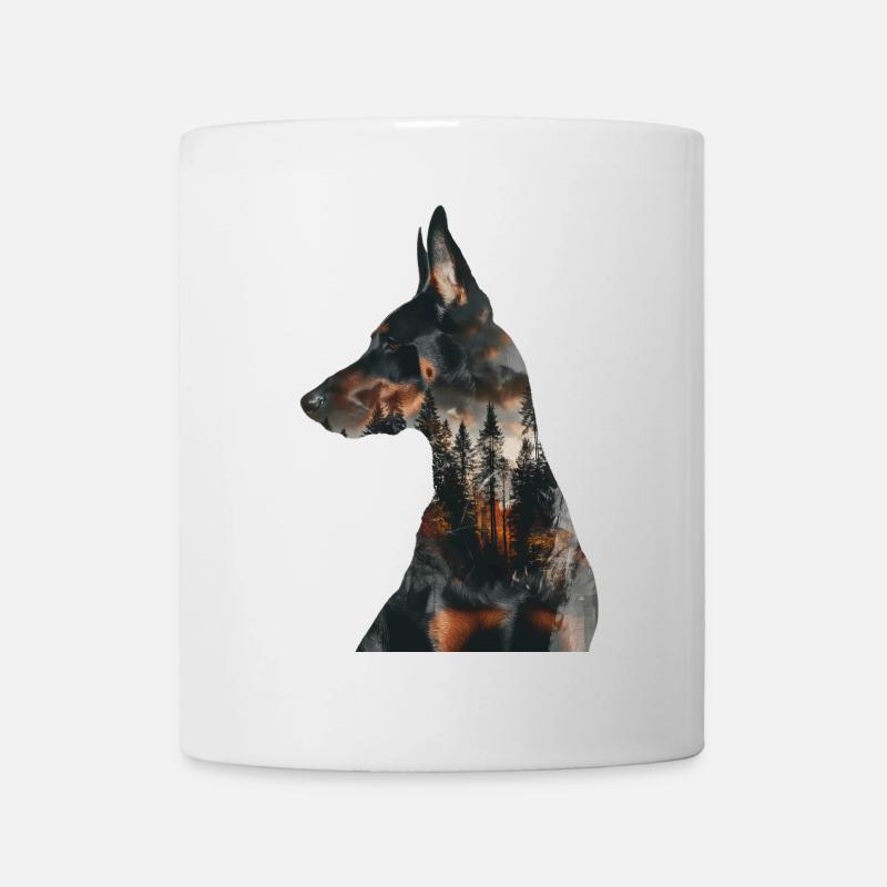 Doberman - Mug - white