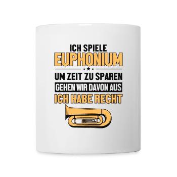 Euphoniumspieler hat immer Recht Euphonist Player - Mug blanc - blanc - Devant