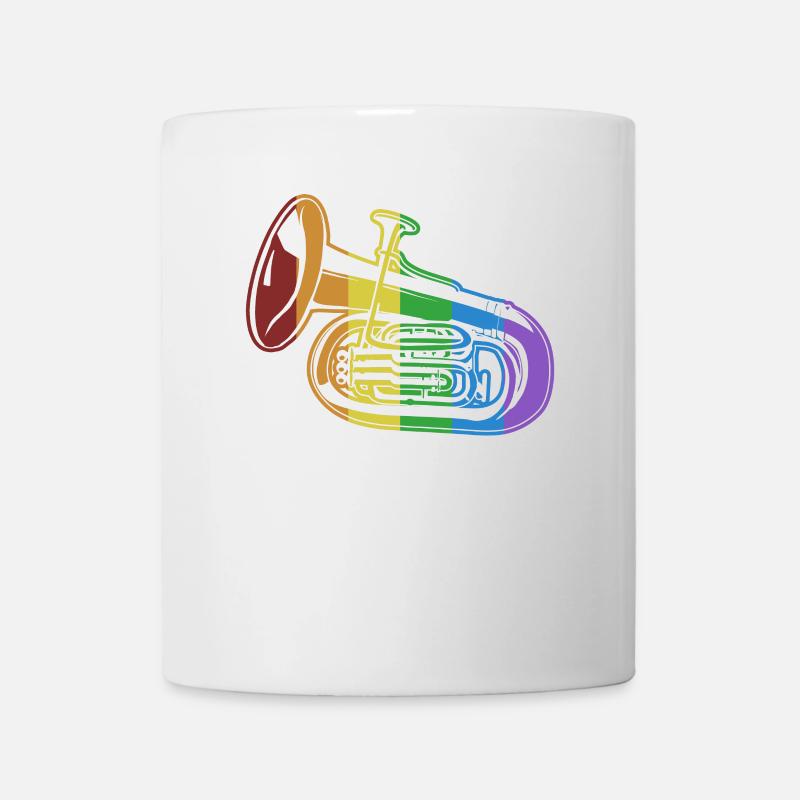 Euphonium LGBT Regenbogeninstrument Euphonist - Tasse - Weiß