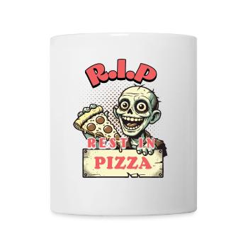 Rest In Pizza Lustiger Pizzaliebhaber Spruch - Tasse - Weiß - Vorne