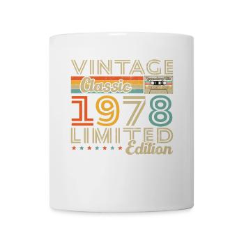 Vinatge 1978 Cadeau d'anniversaire - Mug blanc - blanc - Devant