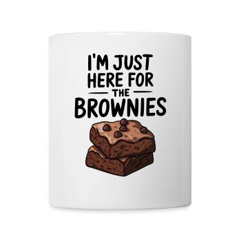 Brownies Spruch Gebäck Lustiges Brownie Geschenk - Tasse - Weiß - Vorne